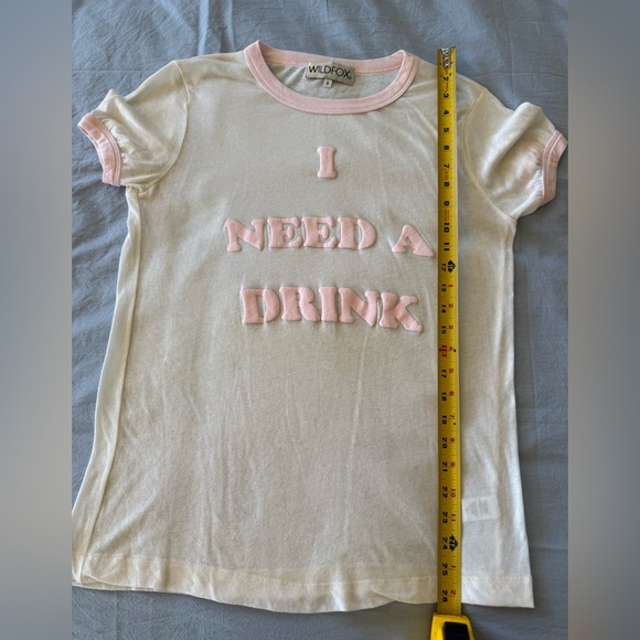 Wildfox "I NEED A DRINK" Women’s T-shirt. Size S - Picture 3 of 5